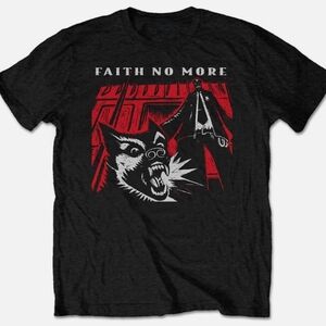 Gildan Black Graphic Tee with Red and White Design